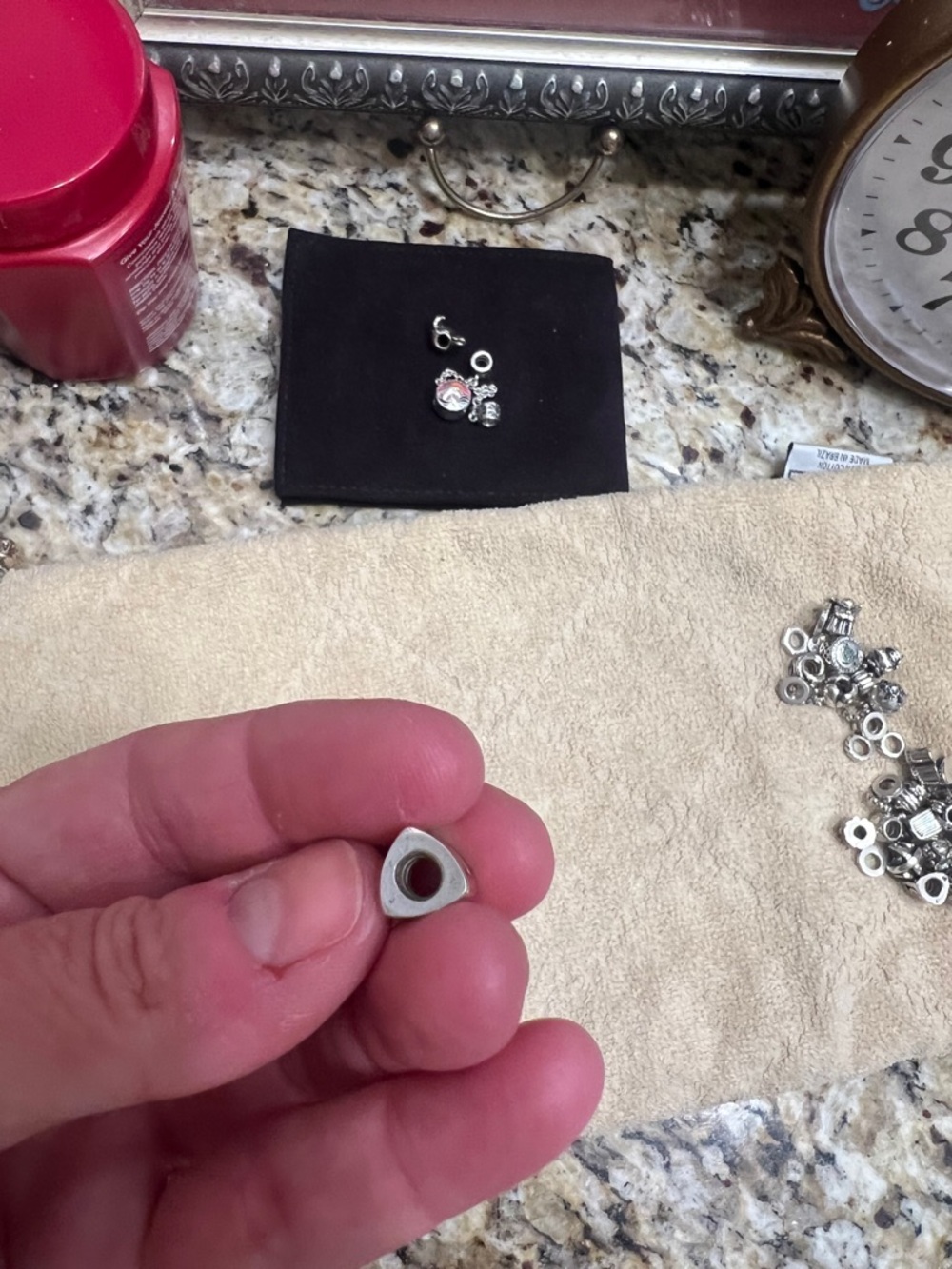 Pandora Silver Letter 'P' Charm Bead - Women Jewelry - Picture 2 of 3